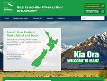 Tablet Screenshot of nzmotels.co.nz